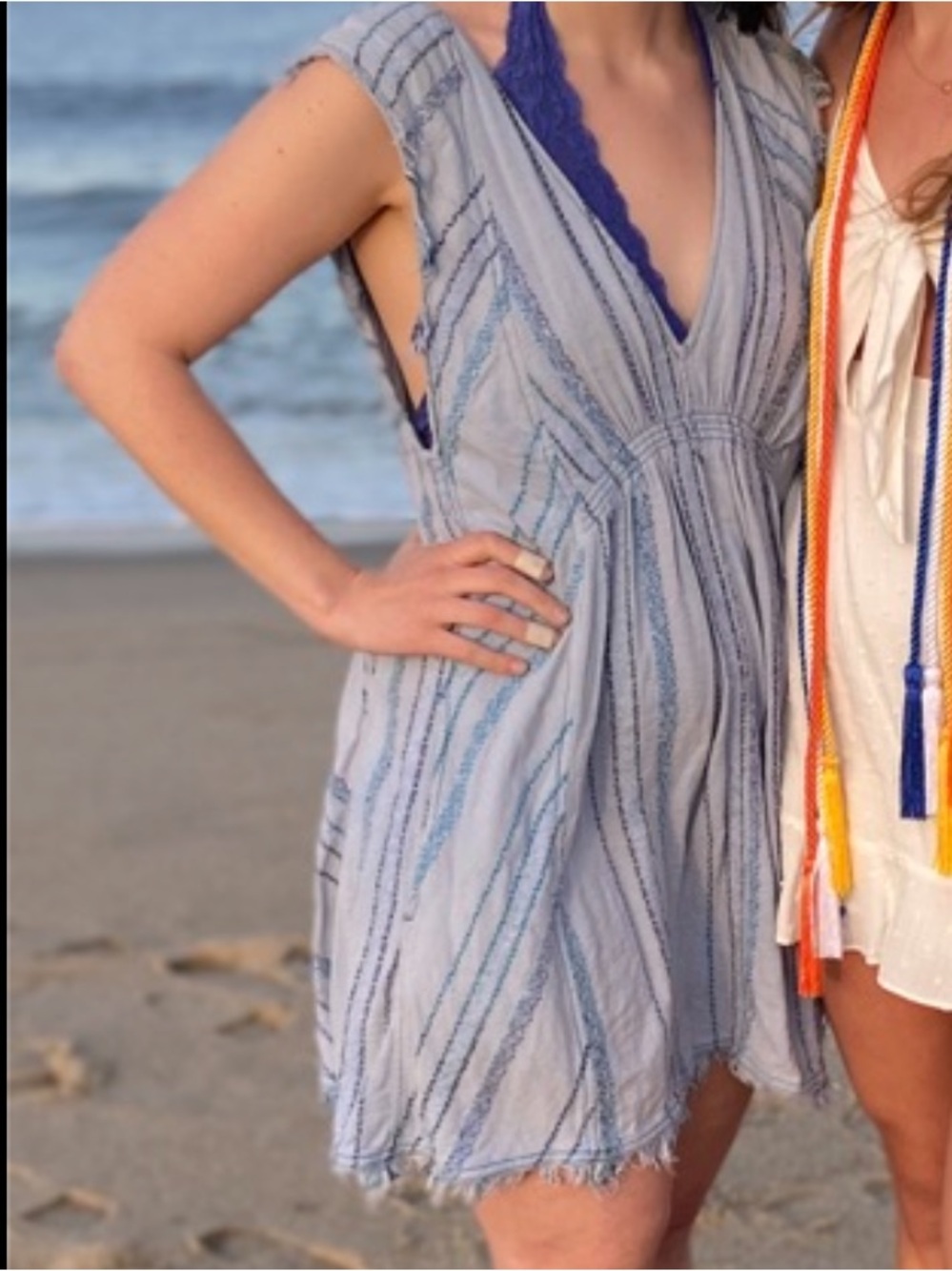 Blue Striped Dress